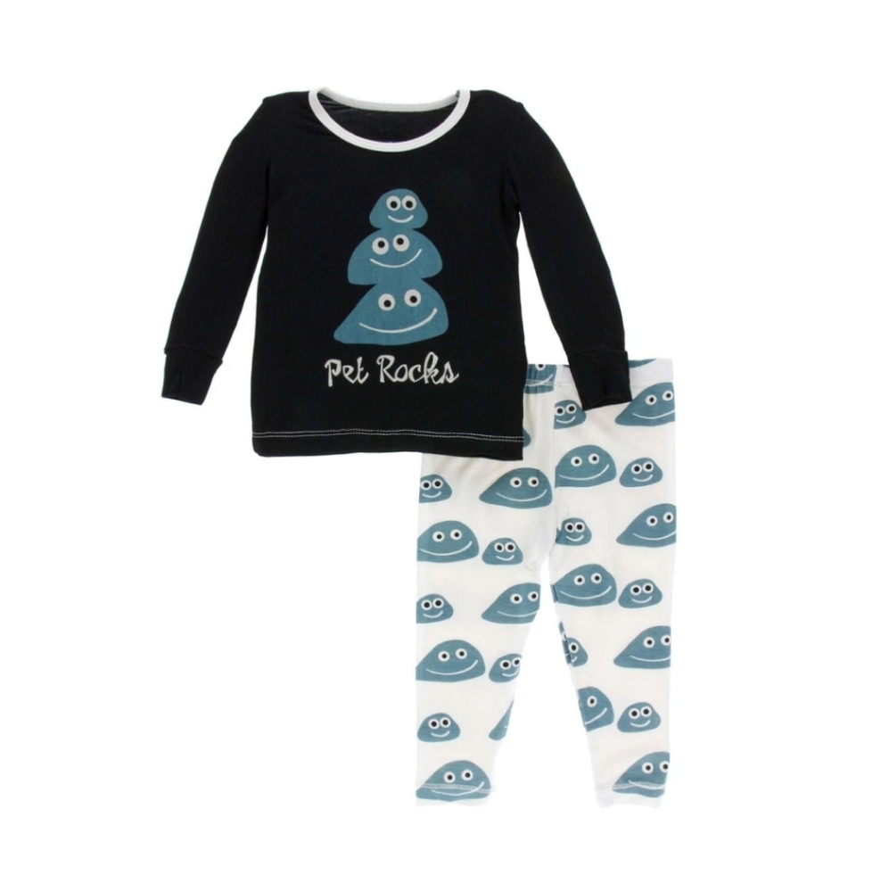 KicKee Pants Midnight Pet Rocks Pajama Set